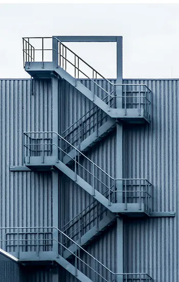 Steel Fireproofing Stairs